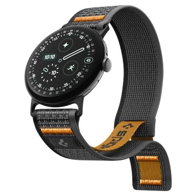 5. Pasek Spigen Athlex Air na Google Pixel Watch 41 mm - czarno-pomarańczowy