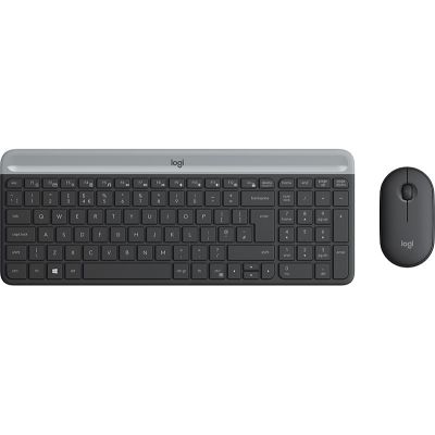 2. Logitech 920-009260 klawiatura Dołączona myszka Biuro RF Wireless QWERTZ Czeski Grafitowy