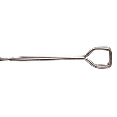 10. SZCZYPCE DO GRILLA DŁ. 27CM SREBRNE