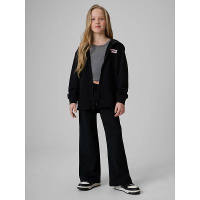 3. Bluza dresowa loose z kapturem dziewczęca 4F 4FJRSS26TSWSF2902-20S