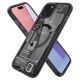 6. Etui Spigen Ultra Hybrid Mag z MagSafe na iPhone 15 Plus - ciemnoszare (wzór Zero One)