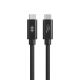 3. HYPER HyperDrive Next kabel USB USB4 Gen 3x2 1,2 m USB C Czarny