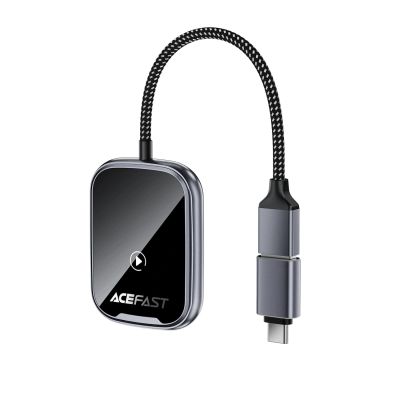 3. Adapter samochodowy Acefast QC1 bezprzewodowy - szary