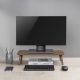 3. Drewniana podstawka pod monitor / laptop Maclean, (500x240x120mm), kolor czarny orzech, max. 20kg, MC-930
