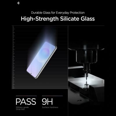 6. Szkło hartowane Spigen Glas.tR EZ Fit Pro 2-Pack na Samsung Galaxy A57 5G
