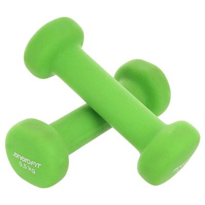 4. Hantla neoprenowa EB FIT 0,5 kg zielona 1029221