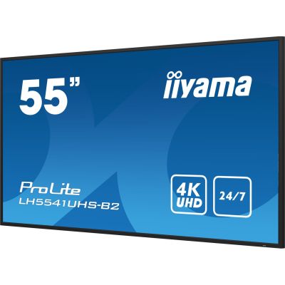 17. Monitor 55IN 3840X2160 4K UHD IPS 1 HAZ/VGA HDMI 500CD/QM MEDIA PLAY USB