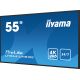 17. Monitor 55IN 3840X2160 4K UHD IPS 1 HAZ/VGA HDMI 500CD/QM MEDIA PLAY USB