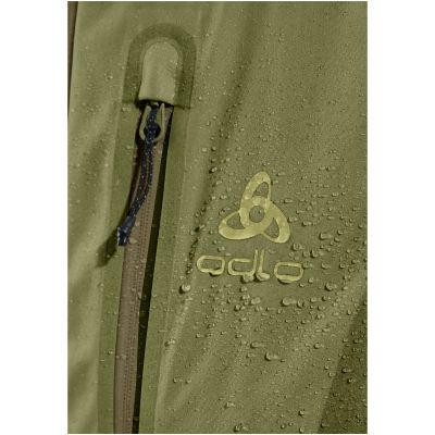 9. Kurtka damska ODLO Jacket ZEROWEIGHT DUAL DRY PK WATERPROOF zielona