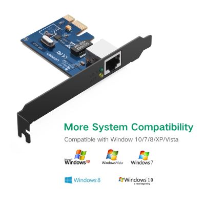 5. Karta sieciowa Ugreen US230 Gigabit 10/100/1000Mbps PCI-E - czarna