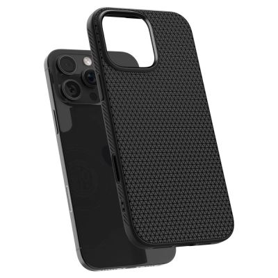 9. Etui Spigen Liquid Air  ”T” MagSafe na iPhone 16 Pro Max - czarny mat