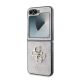 6. Etui Guess Leather 4G Metal Logo na Samsung Galaxy Z Flip 6 - różowe