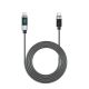 2. Kabel Orico LDC2C USB-C - USB-C PD 100 W z wyświetlaczem LED 480 Mb/s 2 m - 2szt. - czarny