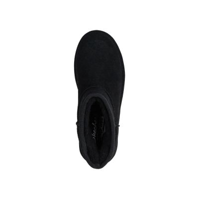 4. Skechers Slip-Ins Botki- Keep Cozy 169143-BBK Black