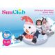 30. ŚLIZG SANKI DMUCHANE 2 OSOBOWE SNOWMAN 138x74x80CM