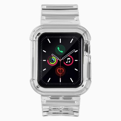 2. Silikonowa opaska pasek bransoleta bransoletka etui Strap Light Set do zegarka Apple Watch 42 mm - czarna