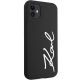 4. Etui Karl Lagerfeld Silicone Signature na iPhone 11 / Xr - czarne
