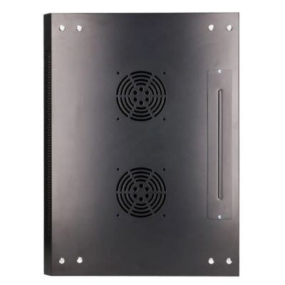 8. Szafa rack Extralink 6U 600x450 Czarna montowana na ścianie