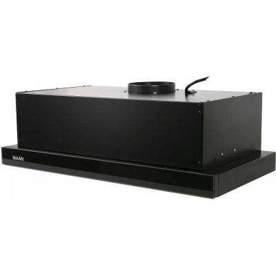 2. Okap teleskopowy MAAN Corona 2 G 50 czarny - front czarne szkło