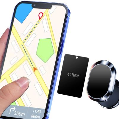 3. Płytki magnetyczne Tech-Protect MetalPlate do uchwytów samochodowych - czarne (4 szt.)