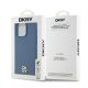 8. Etui DKNY Leather Monogram Pattern Metal Logo MagSafe na iPhone 15 Pro Max - niebieskie