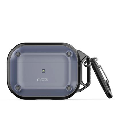4. Etui Tech-Protect Rough Hook z karabińczykiem na Apple AirPods Pro 1 / 2 - niebieskie