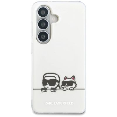 2. Etui Karl Lagerfeld IML Peekaboo Karl&Choupette MagSafe na Samsung Galaxy S26 - przezroczyste