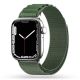 7. Pasek Tech-Protect Nylon Pro na Apple Watch 4 / 5 / 6 / 7 / 8 / 9 / SE / Ultra 1 / 2 (42/44/45/49 mm) - ciemnozielony