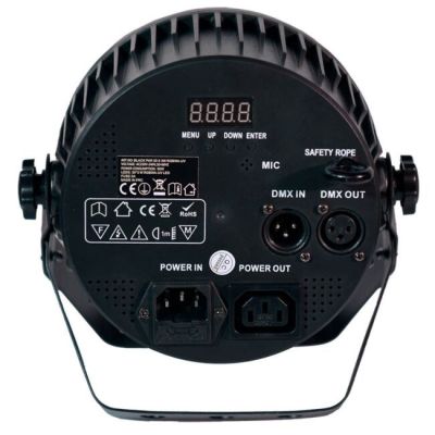 4. LIGHT4ME BLACK PAR 30x3W RGBA-UV LED - Reflektor sceniczny LED