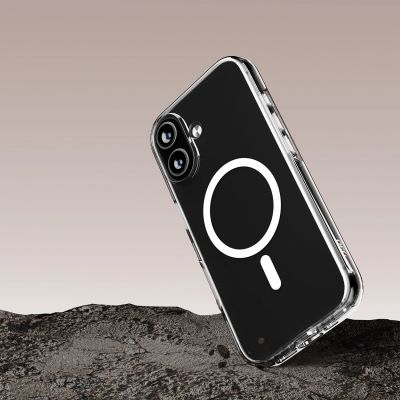 8. Etui Puro Impact Clear D3O TPU+PC kompatybilne z MagSafe na iPhone 17 - przezroczyste