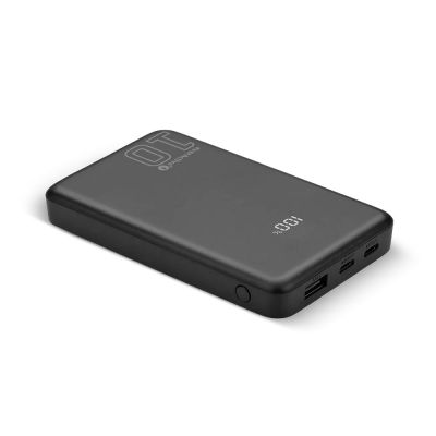 2. EVERACTIVE POWERBANK 10 000MAH, 1X USB, 2X USB-C, 20W, QC4+, WYŚWIETLACZ LCD, CZARNY EB-11QB
