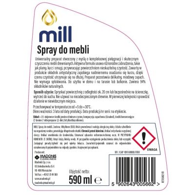 2. MILL Clean Spray do mebli 590 ml