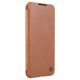 6. Nillkin Qin Leather Pro Case etui do Samsung Galaxy S22+ (S22 Plus) osłona na aparat kabura pokrowiec obudowa z klapką brązowy