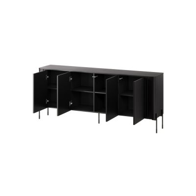 2. Komoda VERA 190x40x80 czarny mat