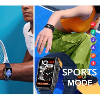 6. Smartwatch Damski RUBICON RNCF06 Black/Dark Blue SMARUB220