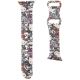 3. Pasek Hello Kitty Silicone Tags Graffiti na Apple Watch 38/40/41mm - beżowy