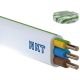 Przewód instalacyjny płaski drut YDYP 3X 2.5 ŻO NKT biały 450/750V Kl.1