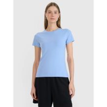 T-shirt slim z nadrukiem damski 4F 4FWMM00TTSHF2674-32S