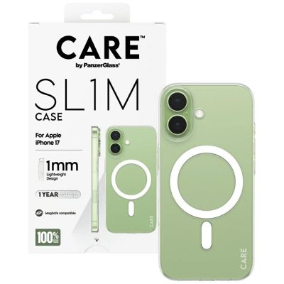 4. Etui CARE by PanzerGlass SL1M MagSafe na iPhone 17 - przezroczyste