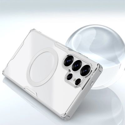 6. Etui Nillkin Nature TPU Pro Magnetic Case z MagSafe na Samsung Galaxy S25 Ultra - białe