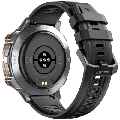 17. Smartwatch Gravity Grafitowy Pasek + Bransoleta GT42-3