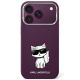 Etui Karl Lagerfeld Smooth Choupette Sketch MagSafe na iPhone 17 Pro / 18 Pro - burgundowe