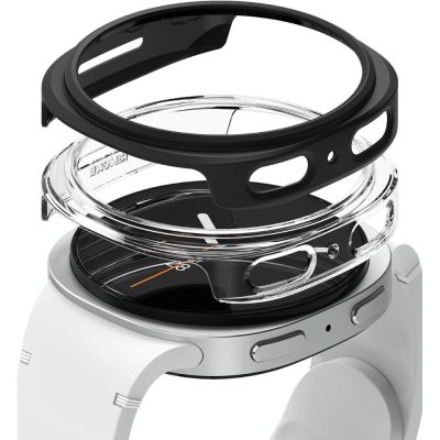 Etui Ringke Slim 2-pack na Samsung Galaxy Watch 8 40 mm - przezroczyste-czarny mat