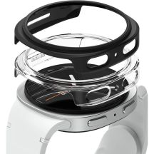Etui Ringke Slim 2-pack na Samsung Galaxy Watch 8 40 mm - przezroczyste-czarny mat