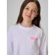 3. T-shirt loose z nadrukiem dziewczęcy 4F 4FJRSS26TTSHF3910-10S