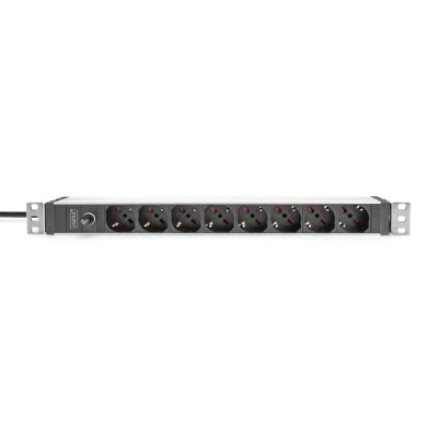 2. Digitus DN-95410-IT rozdzielacz zasilania PDU 8 x gniazdo sieciowe 1U