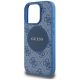 6. Etui Guess 4G Circle Classic Logo MagSafe na iPhone 16 Pro - niebieskie