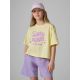 T-shirt loose z nadrukiem dziewczęc 4F 4FJRSS26TTSHF3908-72S