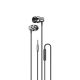 2. Słuchawki dokanałowe Dudao X10PRO przewodowe 3,5mm mini jack - czarne