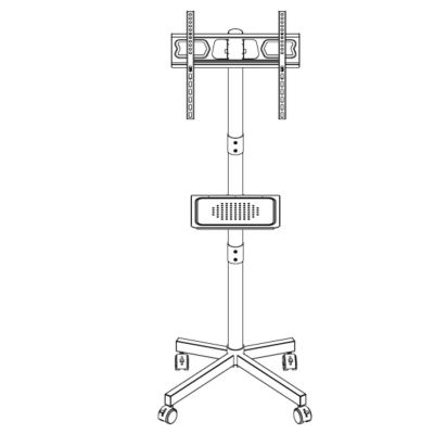 10. MONTIS MOBILNY UCHWYT DO TELEWIZORA 23"-60" MT191 ATLAS / CZARNY / VESA 400X400